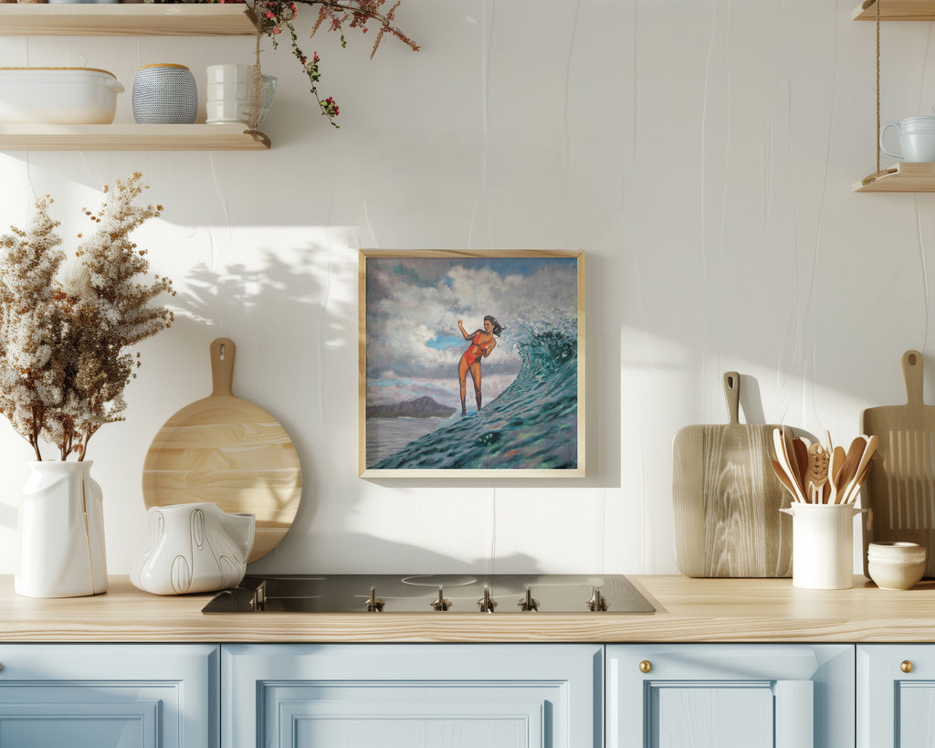 Mountain Sliding Paper Print - Unframed