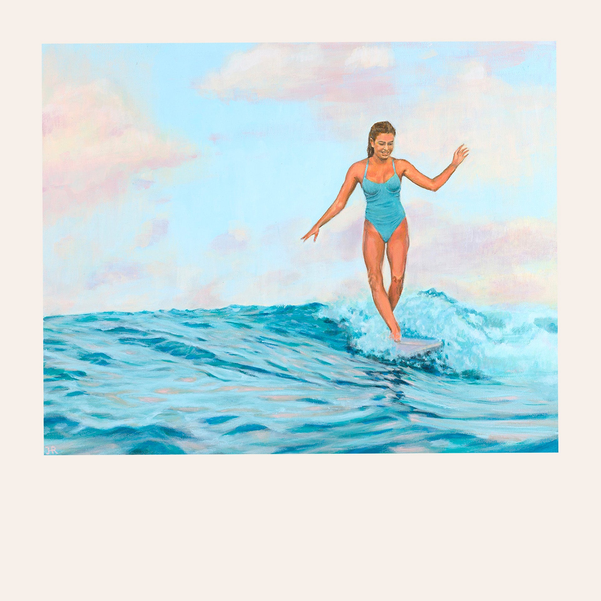 Turquoise Ride Paper Print