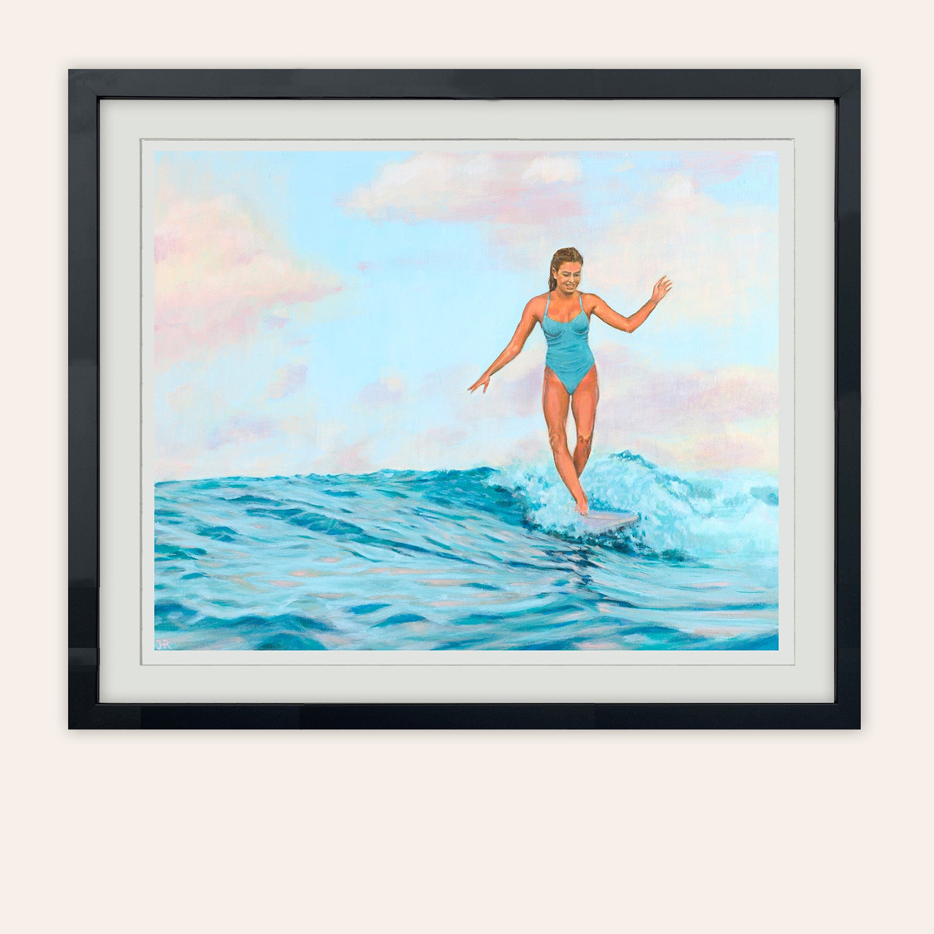 Turquoise Ride Paper Print