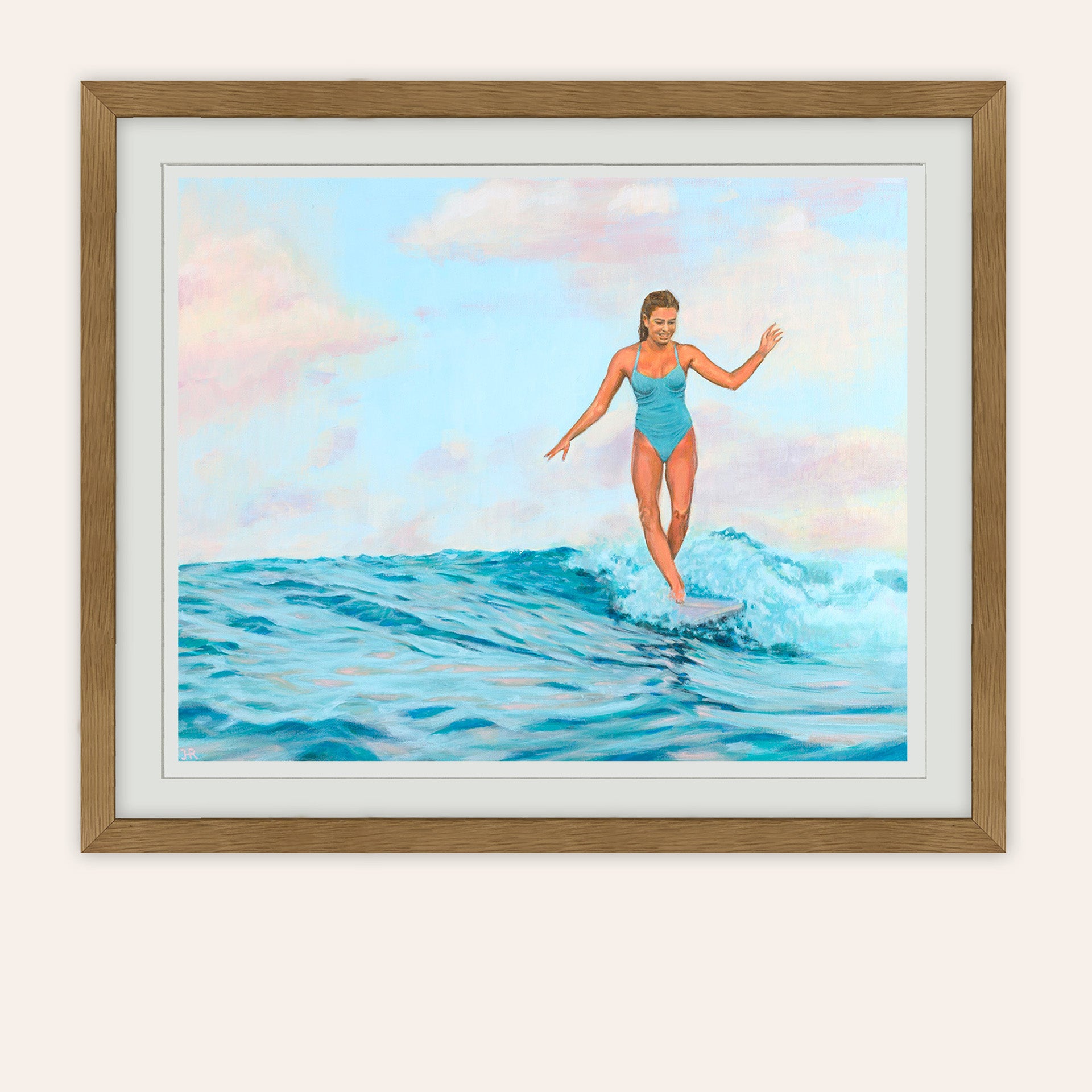Turquoise Ride Paper Print