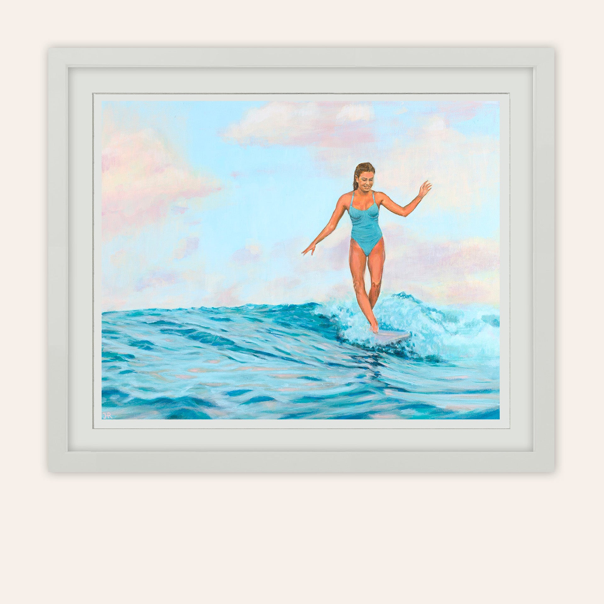 Turquoise Ride Paper Print