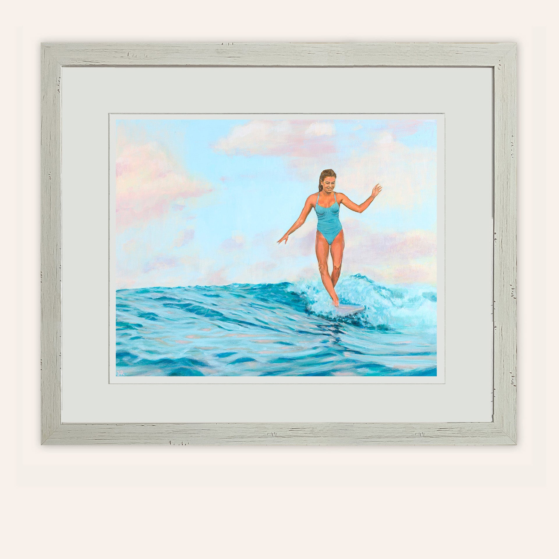Turquoise Ride Paper Print